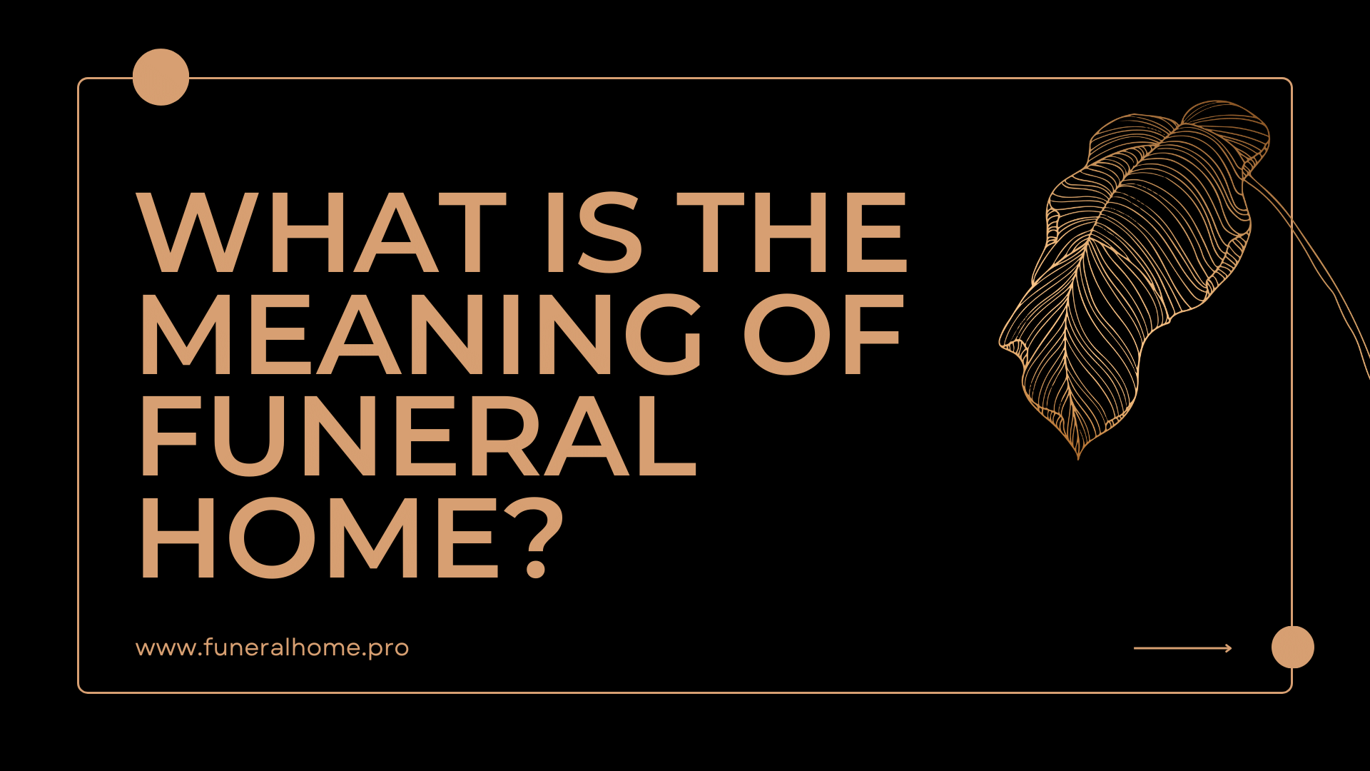 Funeral Home: What is the Meaning of Funeral Home?